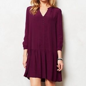 ANTHROPOLOGIE Maeve Galina Drop Waist Dress S